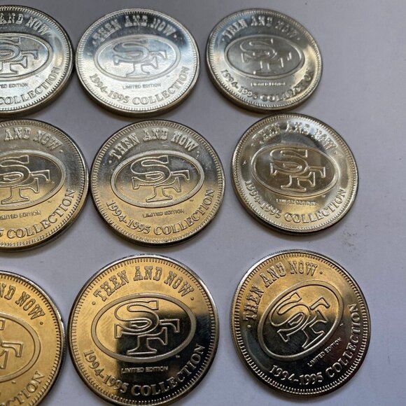 San Francisco 49ers then and now 1994-95 collectable coins 12 of 20 Lot #5 - Picture 4 of 8